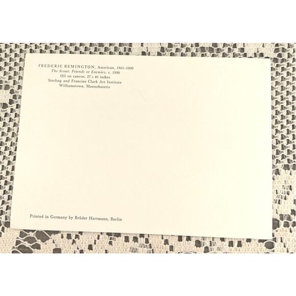 Vintage Frederic Remington The Scout Friends or Enemies - Picture 3 of 5